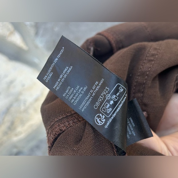 Free People Silverton Pull On Barrel Jeans Size M Brown Cargo Boho Lagenlook - Picture 5 of 10